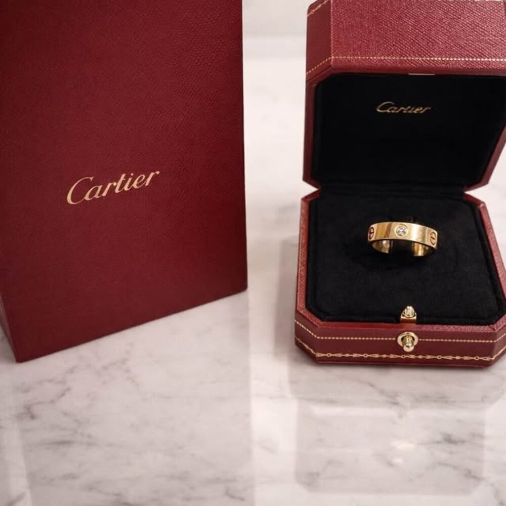 Authentic Cartier Love Ring - Classic size with 3 diamonds